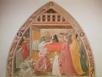 La naissance de la Vierge, du cycle des Vies de la Vierge et de Saint Étienne, de la Cappella dell